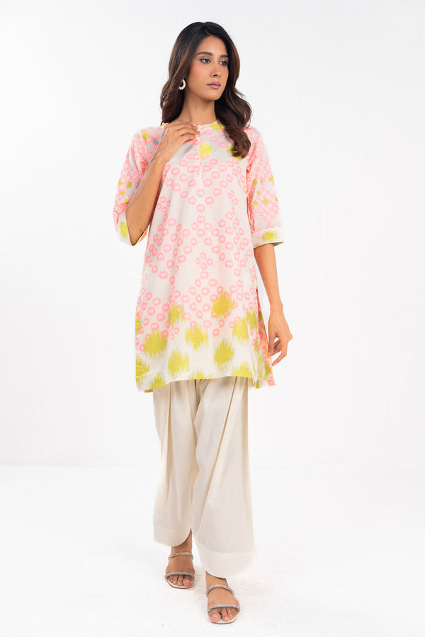 Stitched - 2 Pc Printed Jacquard Outfit