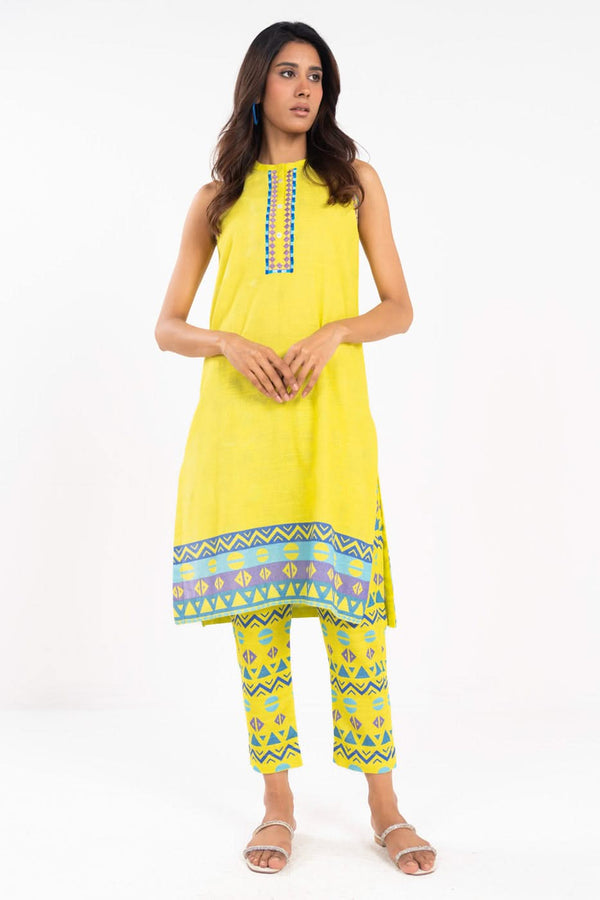 Stitched - Printed Khaddar Kurta