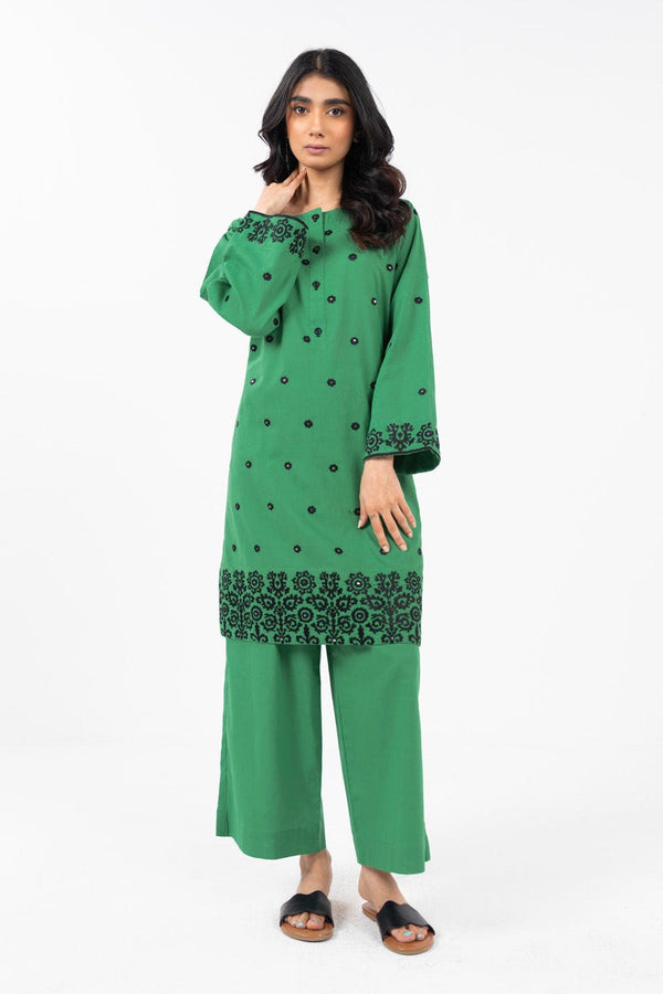 Stitched - 2 Pc Embroidered Irish Lawn Outfit