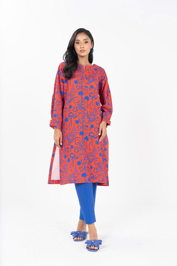 Stitched - Printed Khaddar Kurta