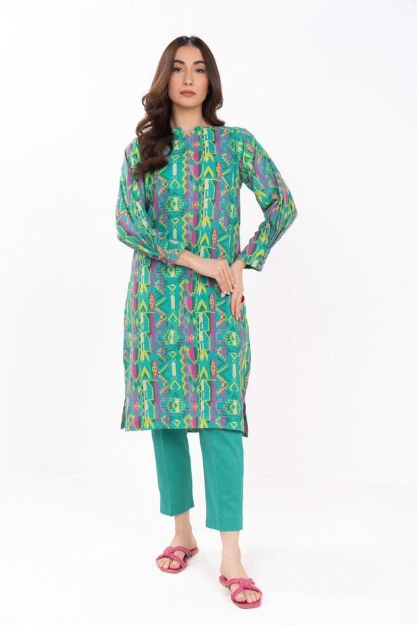 Stitched - Printed Khaddar Shirt