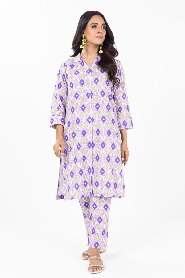 Stitched - 2 Pc Printed Khaddar Outfit