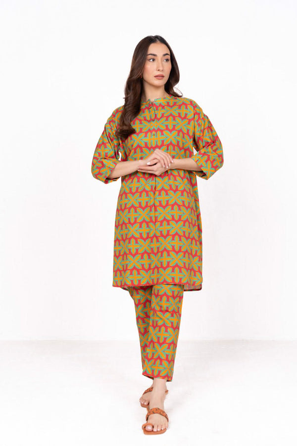 Stitched - 2 Pc Printed Khaddar Outfit