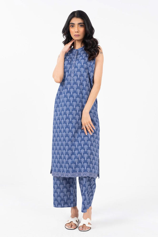 Stitched - 2 Pc Printed Cambric Outfit