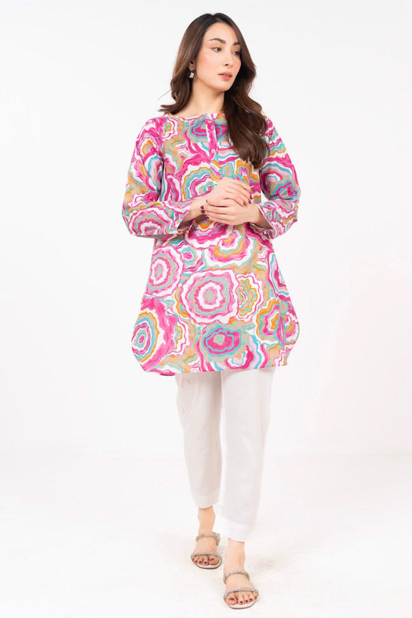 Stitched - Printed Cambric Kurta