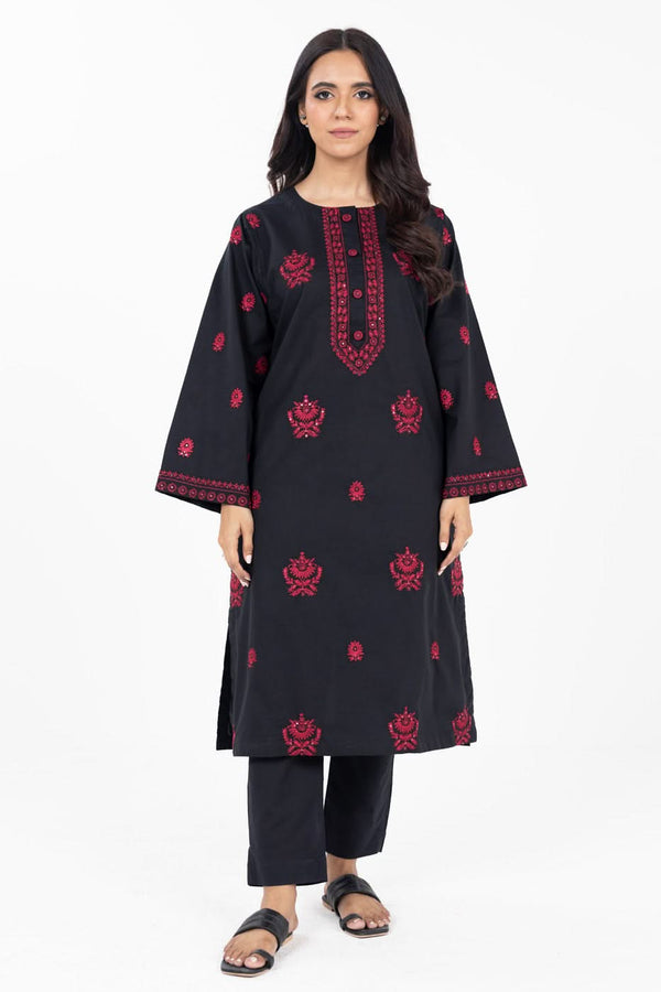 Stitched - 2 Pc Embroidered Cambric Outfit