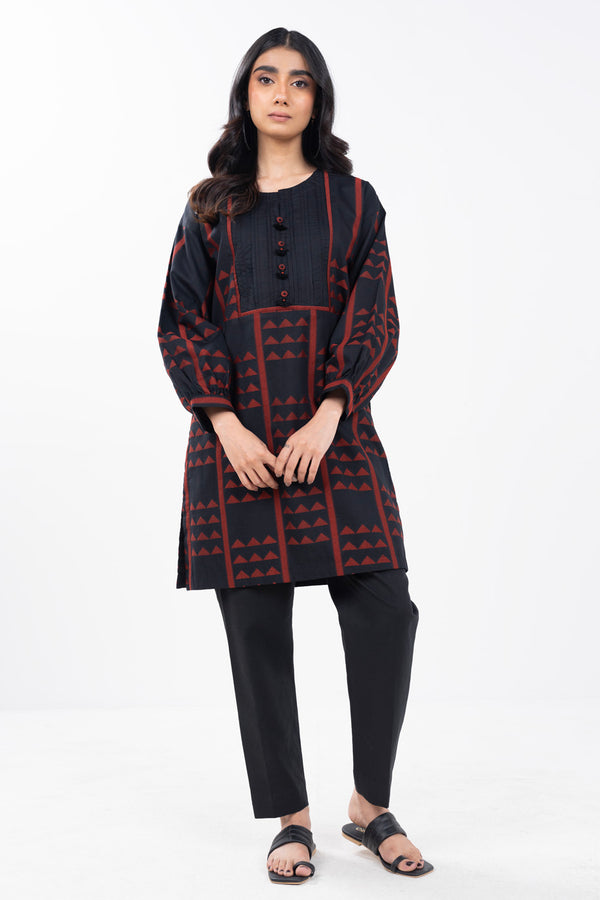 Stitched - Printed Jacquard Kurti