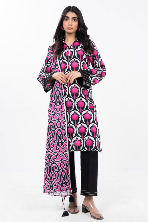 3 Piece Printed Khaddar Shirt With Printed Khaddar Dupatta