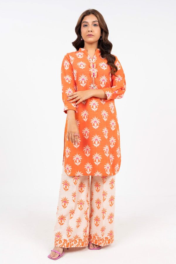 2 Piece Printed Khaddar Suit With Khaddar Trouser