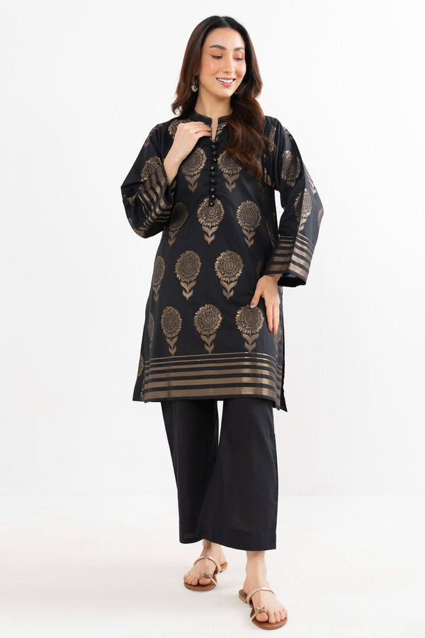 Stitched - 2 Pc Printed Jacquard Outfit