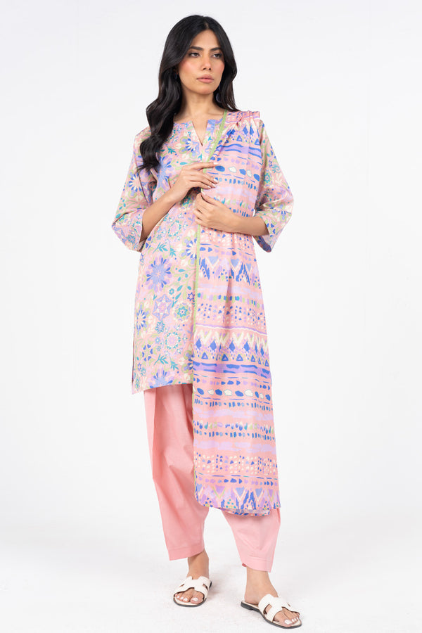 3 Pc Printed Lawn Suit With Lawn Dupatta