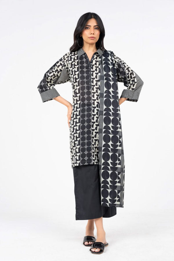 3 Pc Printed Lawn Suit With Lawn Dupatta