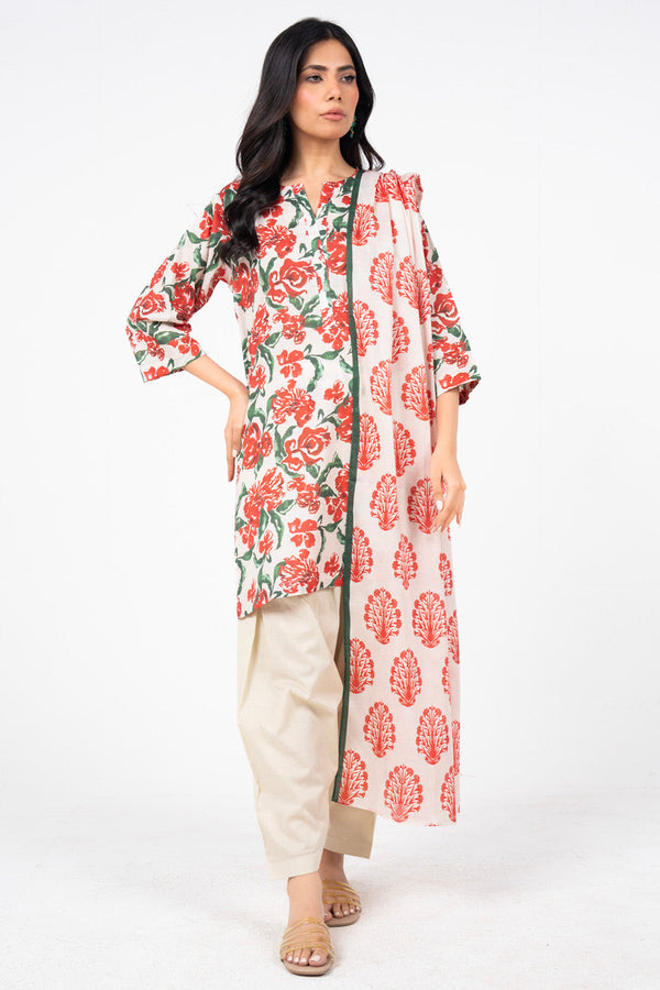 3 Pc Printed Lawn Suit With Lawn Dupatta