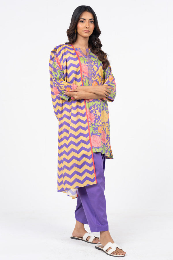 3 Pc Printed Lawn Suit With Lawn Dupatta