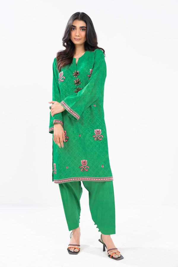 Printed Cambric Suit With Cambric Trouser