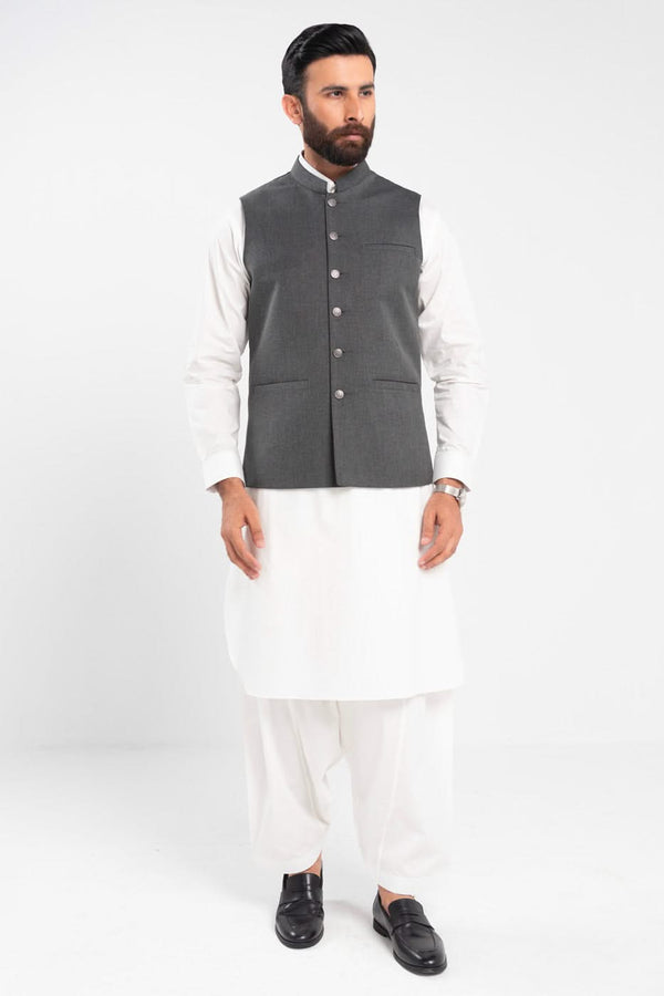 Regular Fit Blended Waistcoat