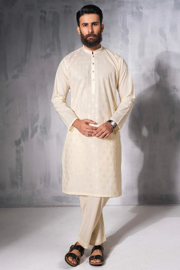 Regular Fit Embroidered Kurta Trouser