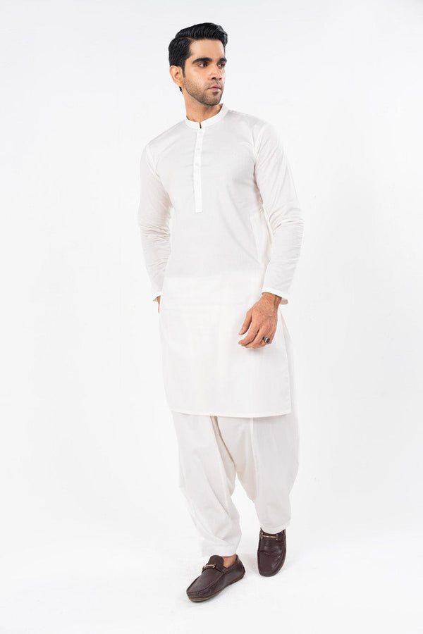 Dyed Embroidered Blended Shalwar Kameez