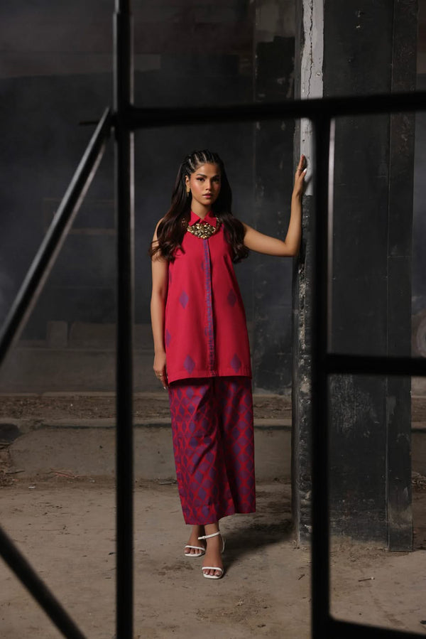 Stitched - Jacquard Kurti