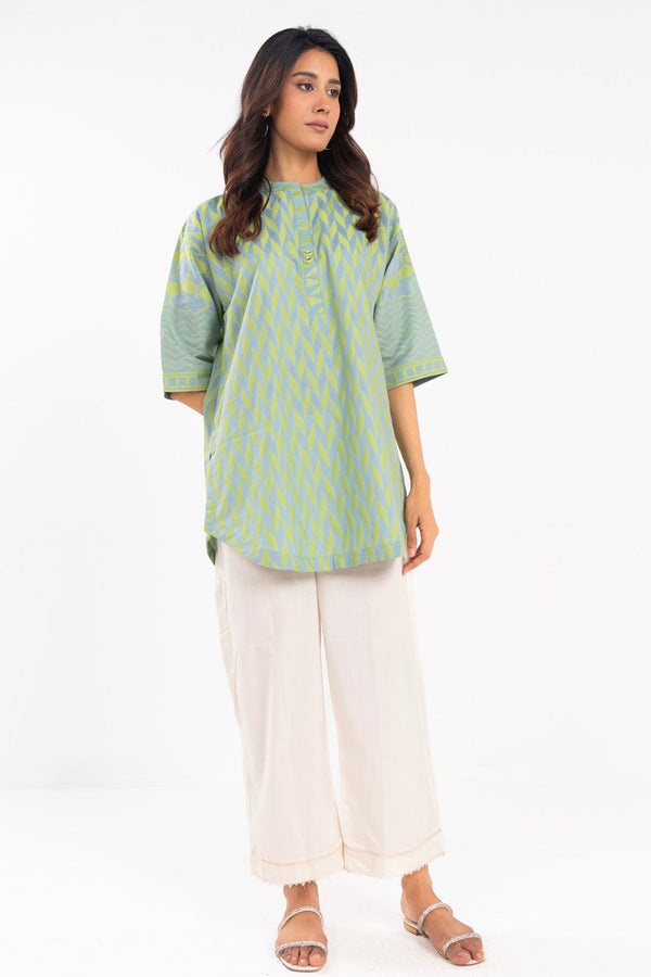 Stitched - Printed Jacquard Shirt