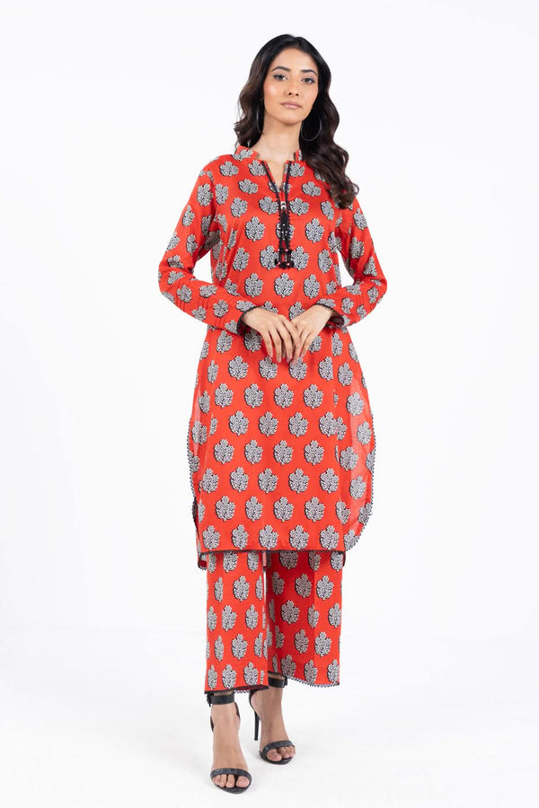 2 Piece Printed Cambric Shirt With Cambric Trouser