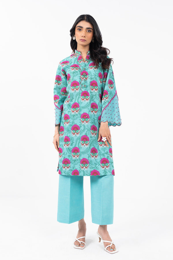 1 Pc Printed Khaddar Shirt 