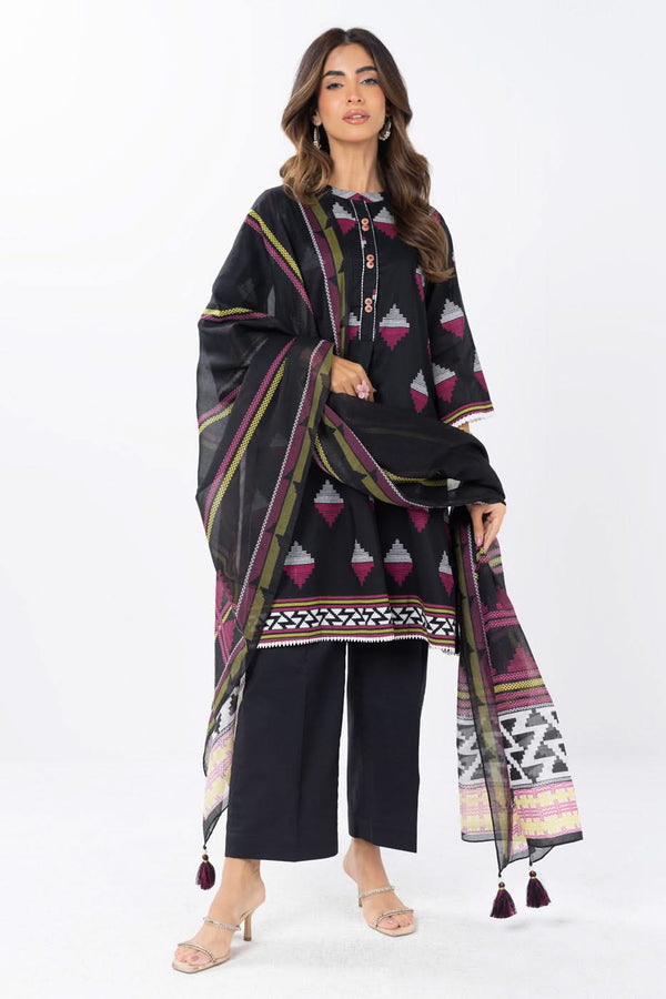 2 Piece  Printed Lawn Suit With Printed Lawn Dupatta