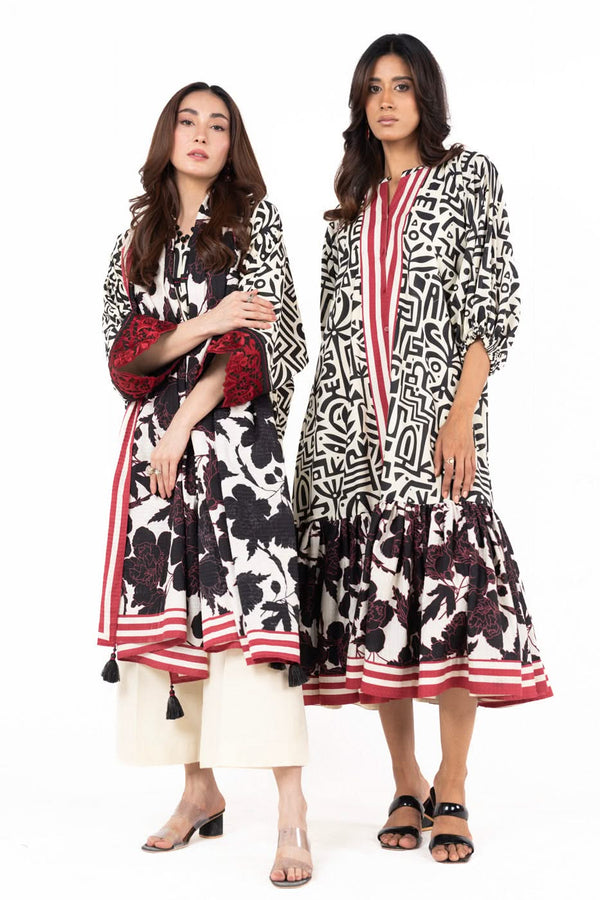 3 Piece  Printed Lawn Suit With Printed Dobby Dupatta