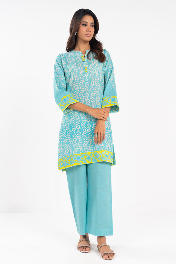 Stitched - 2 Pc Printed Khaddar Outfit