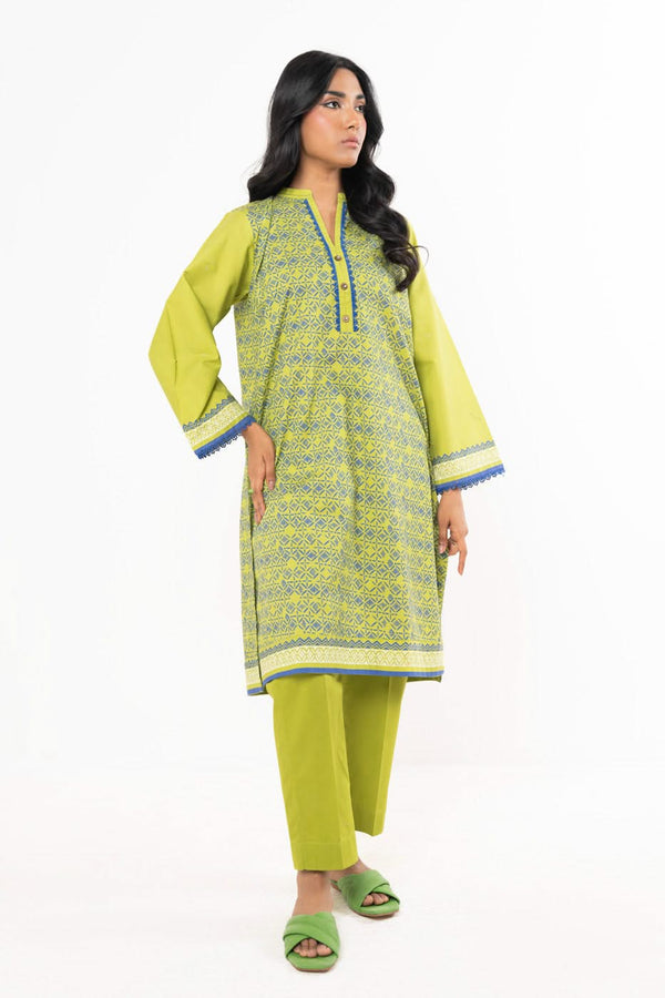 Stitched - 2 Pc Printed Cambric Outfit