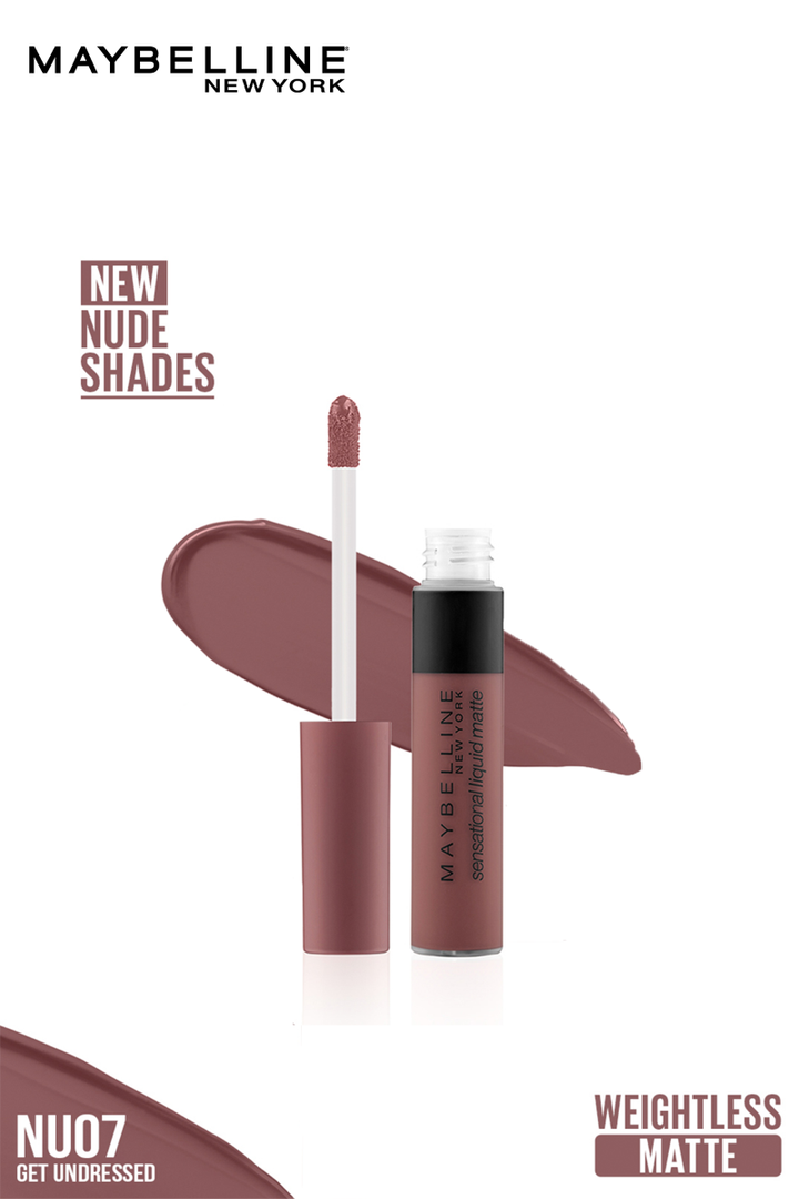 Sensational Liquid Matte Lipstick - NU 07 - Get Undressed