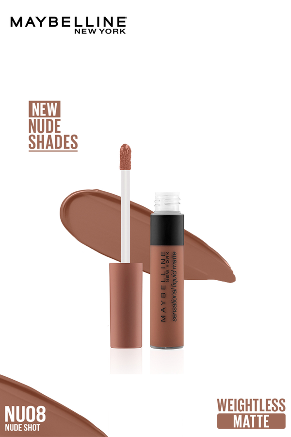 Sensational Liquid Matte Lipstick - NU 08 - Nude Shot