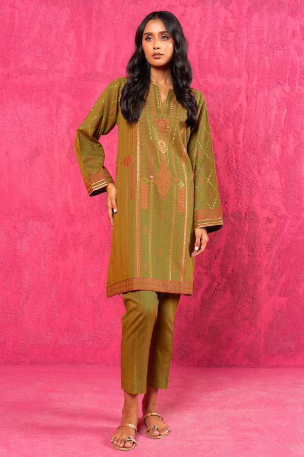 Dyed Jacquard Kurti