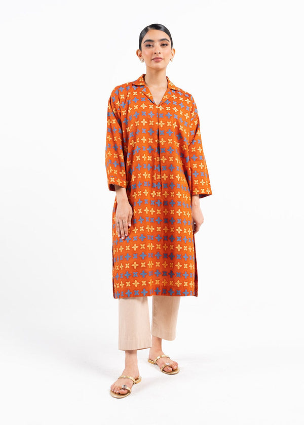 Dyed Jacquard Kurti