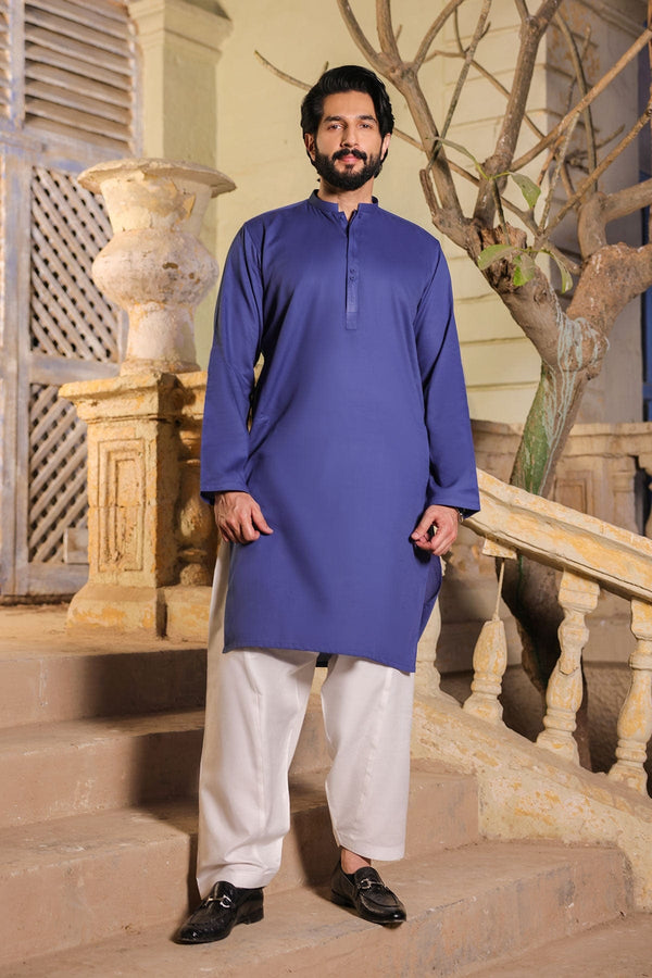 Dyed Ribbed Kurta