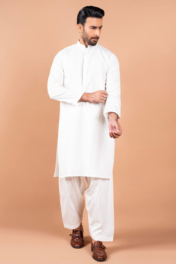 Dyed Blended Kurta Trouser