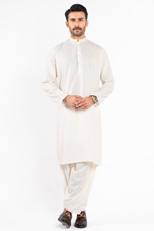 Dyed Embroidered Blended Shalwar Kameez