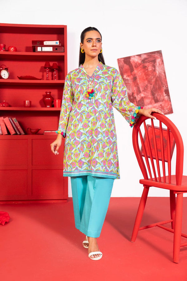 1 Pc Printed Lawn Shirt