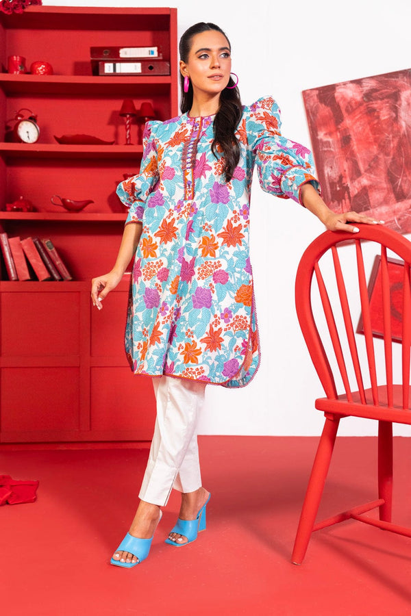 1 Pc Printed Lawn Shirt