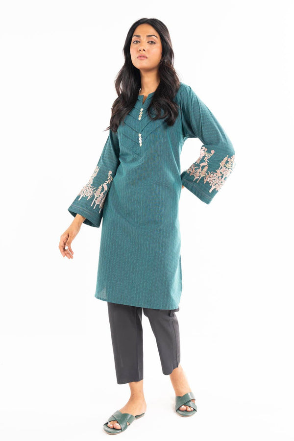 Dyed Dobby Kurti