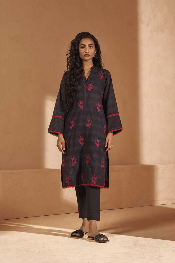 Printed Slub Lawn Kurti