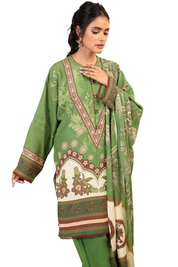 3 Pc Printed Viscose Karandi Suit With Viscose Karandi Dupatta