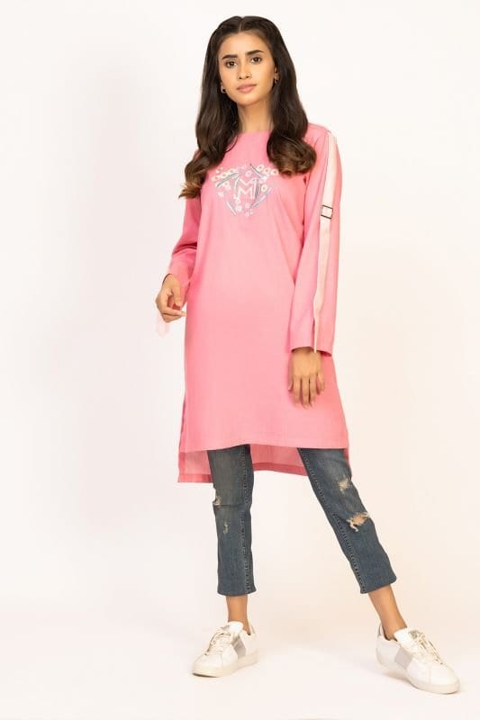 Dyed Embroidered Kurti